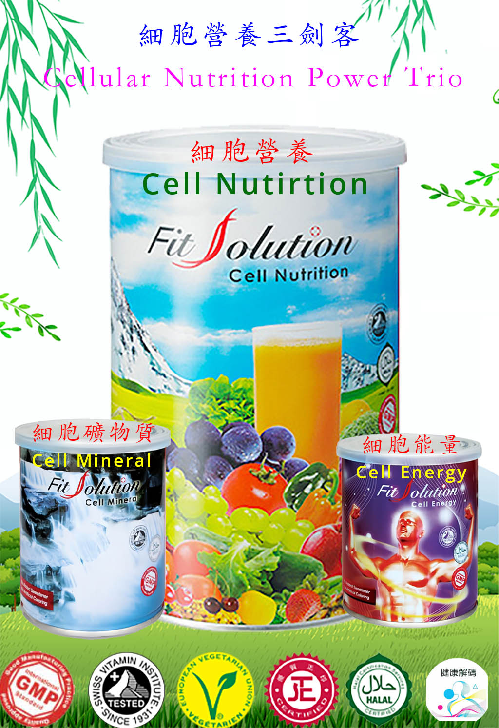 Fit Solution 倍喜克營養組合(細胞營養三劍客)